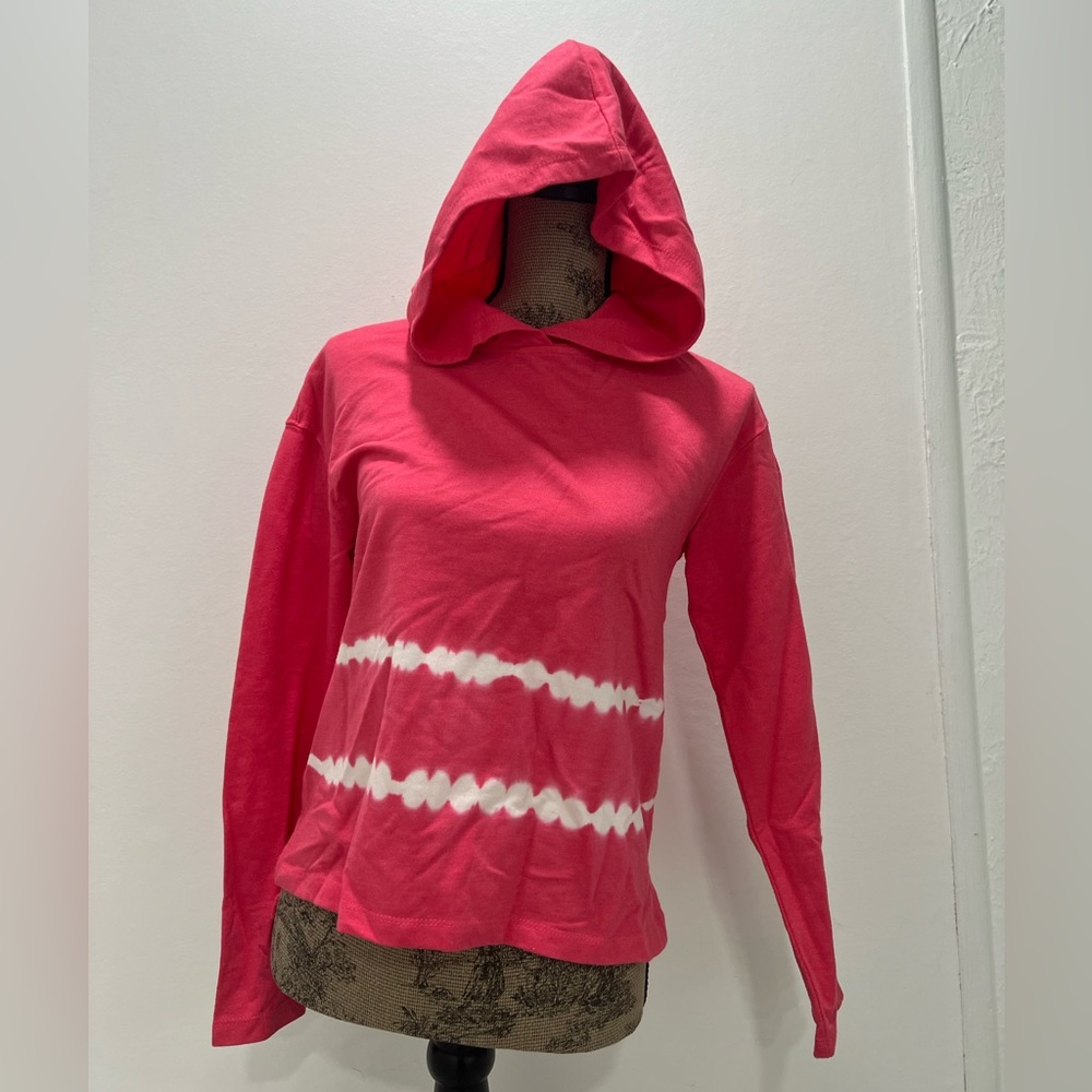 RBX Cropped Hooded Tie-Dye Sweatshirt